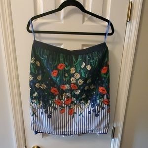 Anthropology flowers skirt